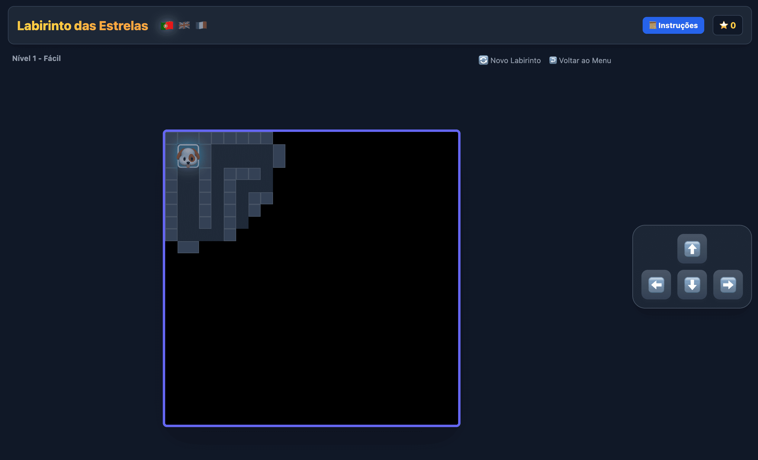 Star Maze - A maze game with three difficulty levels