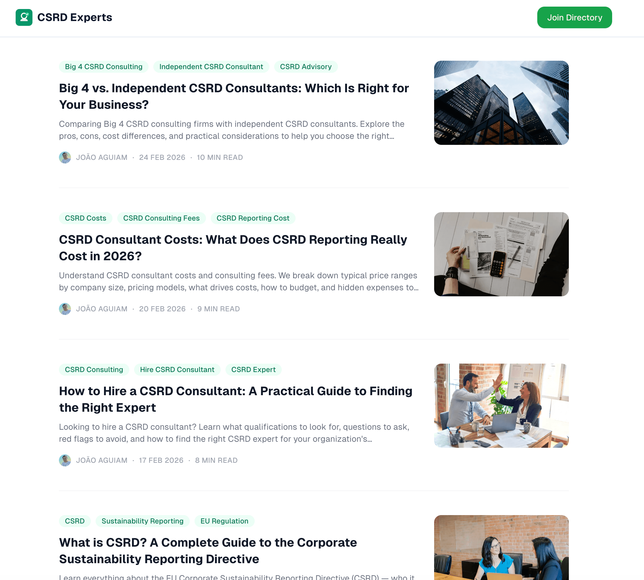 CSRD Experts blog with articles written by the agent