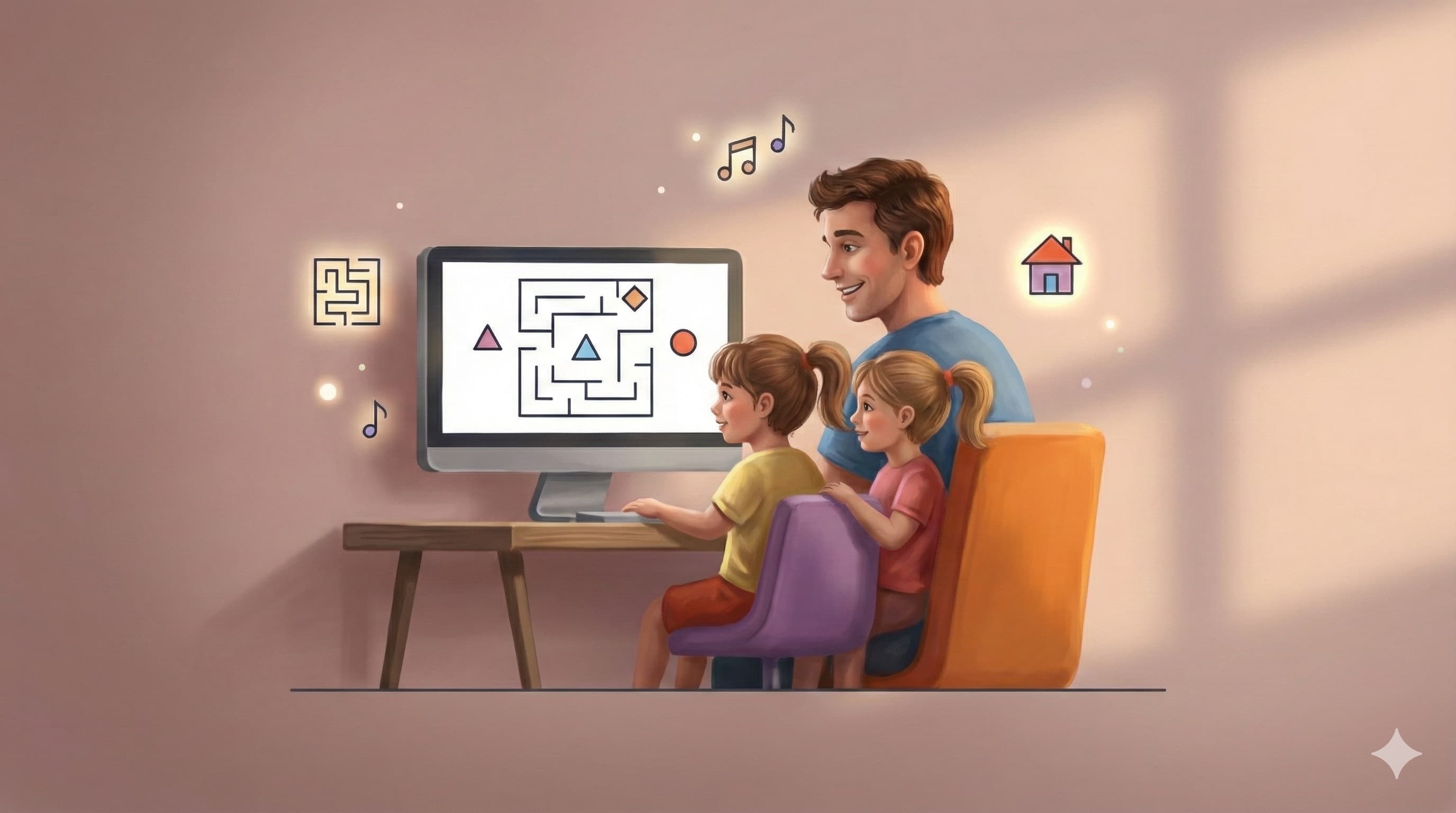 Kids building games with AI